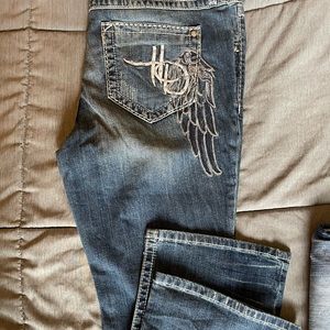NWT Harley Davison bootcut curvy jeans size 16